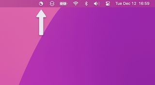 Screenshot of Luce App in the menu bar